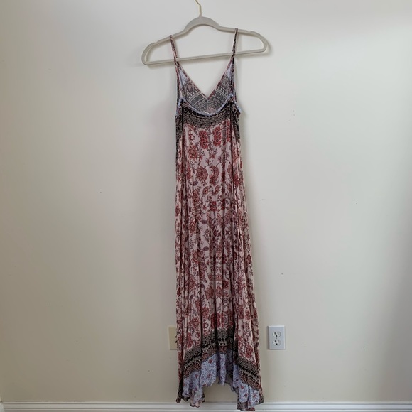 Freeway Boho Asymmetrical Maxi Dress - Picture 3 of 9